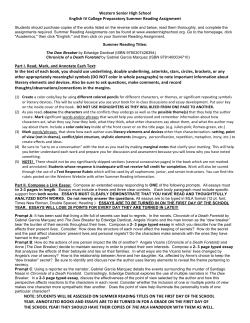 Summer Reading Letter English IV CP work