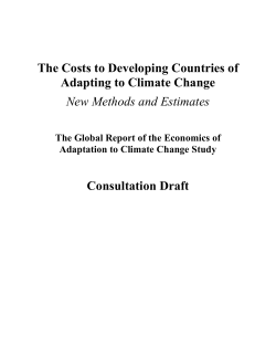 Economics of Adaptation to Climate Change