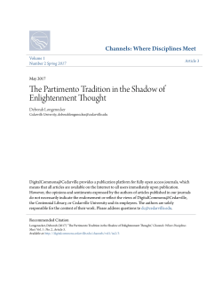 The Partimento Tradition in the Shadow of Enlightenment Thought