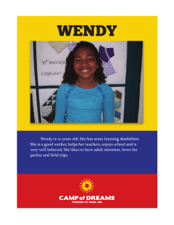 About the Camp of Dreams Children