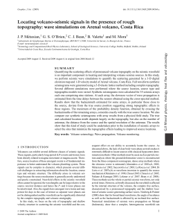Locating volcano-seismic signals in the presence of rough