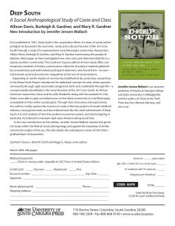 A Social Anthropological Study of Caste and Class
