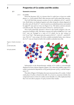 2 Properties of Co oxides and Mn oxides