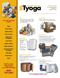 Packaging for strength. Shipping for success.