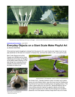 Everyday Objects on a Giant Scale Make Playful Art