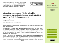 Interactive comment on &ldquo;Arctic microbial community dynamics