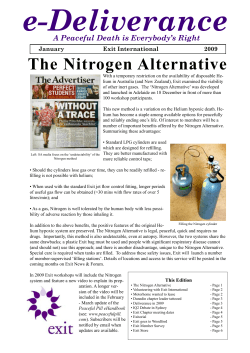 Nitrogen Gas Suicide - the Undetectable Alternative