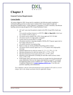 Chapter 3 - Packing and Shipping Requirements