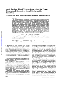 Local Cerebral Blood Volume Determined by Three