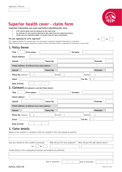 AIA Medical Claim Form