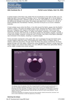 Partial Lunar Eclipse, July 5-6, 2001