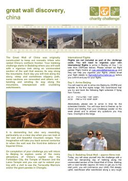 Great Wall Trek - Ovarian Cancer Canada