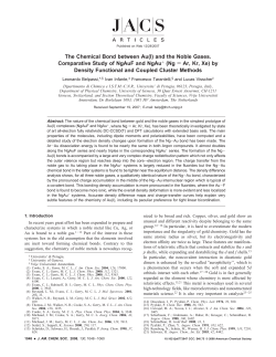 and the Noble Gases. Comparative Study of NgAuF and NgAu