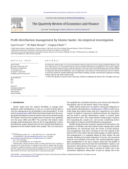 Profit distribution management by Islamic banks: An empirical