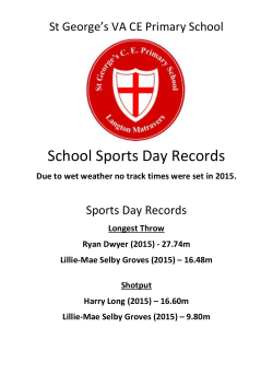 School Sports Day Records