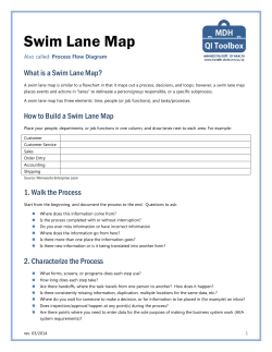 Swim Lane Map - Minnesota Department of Health