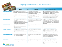 Loyalty Solutions: PVC vs. Teslin cards