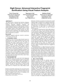 Digiti Sonus: Advanced Interactive Fingerprint Sonification