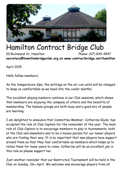 Hamilton Contract Bridge Club