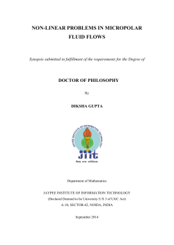 non-linear problems in micropolar fluid flows