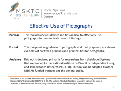 Effective Use of Pictographs