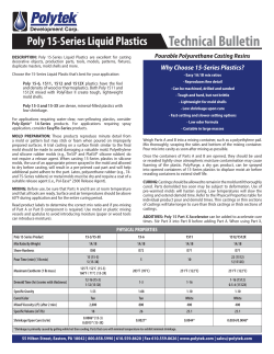 Poly 15-Series Technical Bulletin