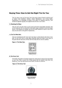 Buying Tires: How to Get the Right Tire for You