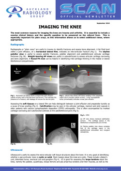 Imaging the Knee - Auckland Radiology Group