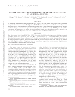 massive photometry of low-altitude artificial satellites on mini