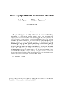 Knowledge Spillovers in Cost-Reduction Incentives
