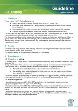ICT Testing Guideline