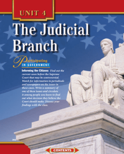 Chapter 11: The Federal Court System