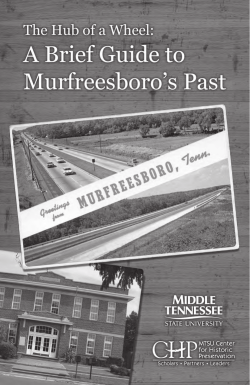 The Hub of a Wheel - MTSU Center for Historic Preservation