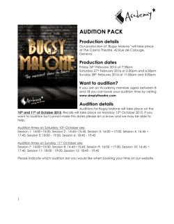 audition pack - Simply Theatre