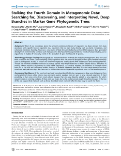 Stalking the Fourth Domain in Metagenomic Data