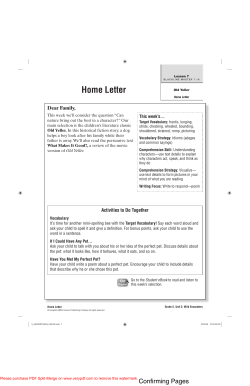 Home Letter