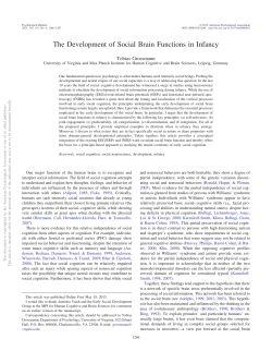 The Development of Social Brain Functions in Infancy