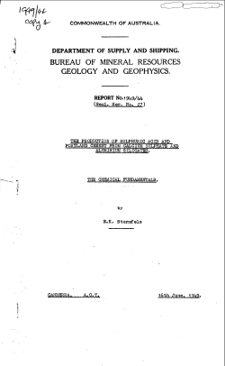 The Production of Sulphuric Acid and Portland