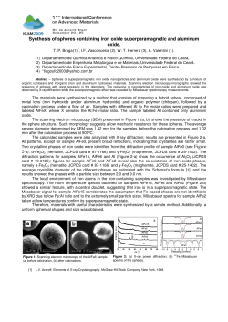 Synthesis of spheres containing iron oxide