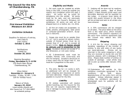 The Council for the Arts of Chambersburg, PA