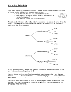 Probabilty: Using Models