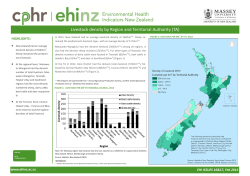 Livestock density by Region and Territorial Authority (TA)
