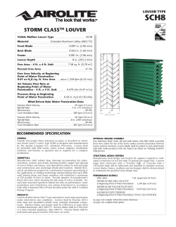 STORM CLASSTM LOUVER