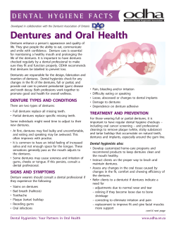 Dentures and Oral Health