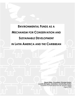 environmental funds as a mechanism for conservation and