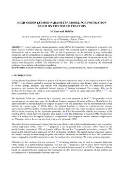 high-order lumped-parameter model for foundation based on