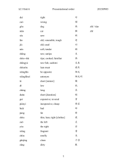 Unit 6 presentational order 20150903