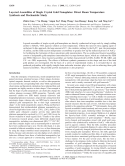 Layered Assemblies of Single Crystal Gold Nanoplates