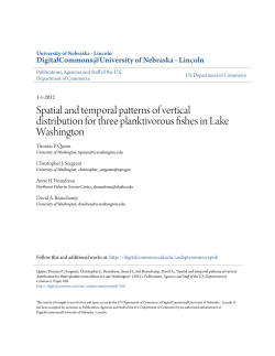 Spatial and temporal patterns of vertical distribution for three
