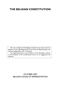 the belgian constitution